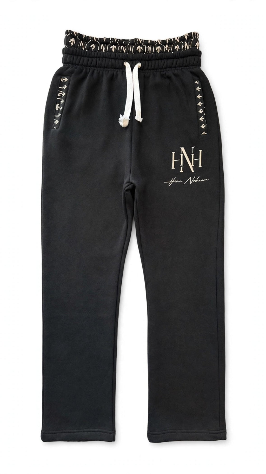 HNH Monogram Sweats — Black