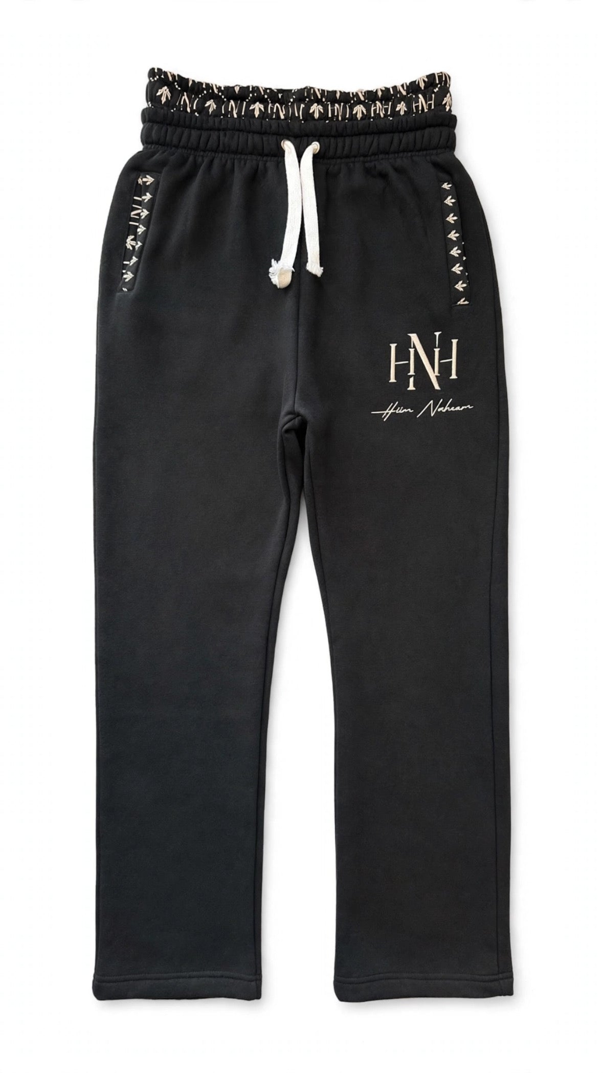 HNH Monogram Sweats — Black
