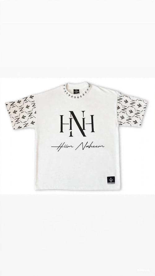 HNH Monogram Black Sweats Back — Double Waistband + Back Pocket HNH